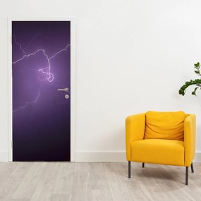 Fototapeta na dvere - Blesk na oblohe (95x205cm)
