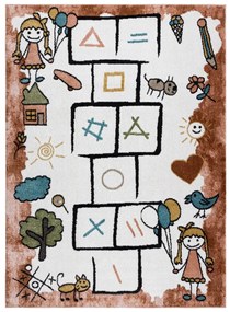 Detský kusový koberec Fun Hop pink, 160x220, ružová, detská izba, Dywany Łuszczów