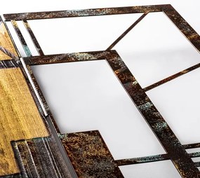 Nástenné hodiny 49x58 cm 1xAA drevo/kov