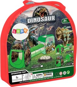 LEAN Toys Detské ihrisko 3v1 stan iglu bazén dinosaury