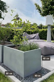 Hrantík MAXI, sklolaminát, šírka 80 cm, betón design