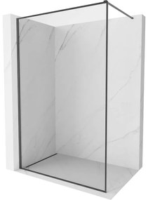 Mexen Kioto-F, sprchová zástena s rámom 75 x 202 cm, 8 mm číre sklo, grafitový profil, 800-075-104-66-00