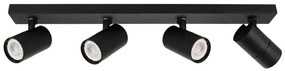 ITALUX SPL-2813-4B-BL - Bodové svietidlo LACONI 4xGU10/35W/230V čierna