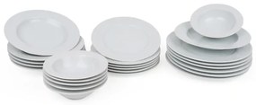 Jedálenská súprava 24 ks biela/porcelán
