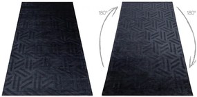 Koberec PEARL 51326E geometrický / štrukturálny, čierny