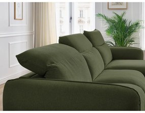 Zelená rozkladacia rohová pohovka (variabilná) Achille – Bobochic Paris