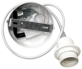 Duolla - Luster na lanku ROLLER ECO RECYCLING 1xE27/15W/230V pr. 45 cm hnedá