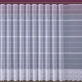 Žakarová záclona 618/D370/180 biely. Tovar na mieru