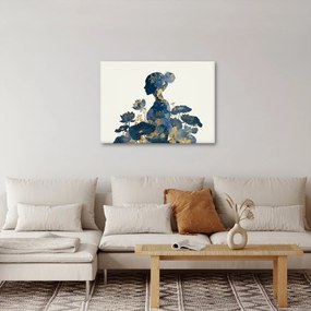 Obraz - Mramorový profil ženy (70x50 cm)