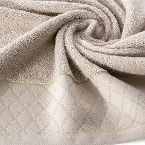 BAVLNENÝ UTERÁK LAYLA 70X140 CM BÉŽOVÁ