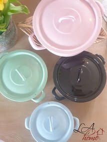 Čierny smaltovaný hrniec s pokrievkou Blacck - Ø20cm - 2,8L