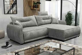 XXXLutz ROHOVÁ SEDAČKA, textil, sivá MID.YOU - Sedačky - 001574006806