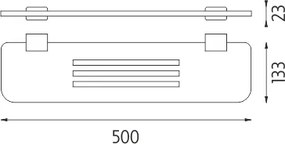 Nimco Polica, 50 cm IXI - Ki-X350-90