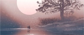Obraz - Zamilovaný pár (120x50 cm)