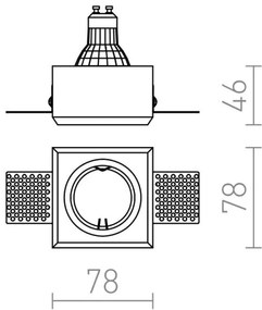 RED - Design Rendl - R12361 - Podhľadové svietidlo QUO 1xGU10/35W/230V