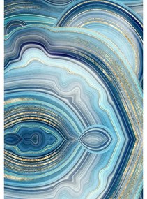 Modré kúpeľňové predložky v súprave 2 ks 60x100 cm – Foutastic