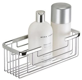 Nástenná kúpeľňová polička z nehrdzavejúcej ocele v striebornej farbe Gedy Smart – Sapho