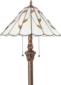 Brilagi - Tiffany vitrážová stojacia lampa FOLIA 2xE27/60W/230V