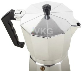 Verk 07038 Moka kanvica na 6 káv - 300 ml, strieborná