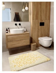 Kúpeľňová predložka Strofi krémovo žltá 50x80cm
