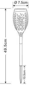 GLOBO SOLAR 33536-3 Solárne svietidlo