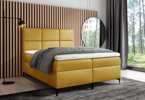 Čalúnená posteľ boxspring GRETA + topper, 180x200, jasmine 81