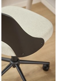 Čierna/béžová kancelárska stolička Lucy – Actona