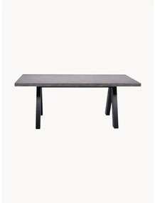 Rozkladací jedálenský stôl's betónovým vzhľadom Apex, 200 - 250 x 100 cm