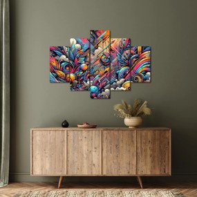 Obraz - Pestrofarebné graffiti (150x105 cm)