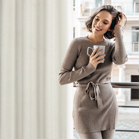 ZÁVES NA KRÚŽKOCH LIDIA 140X250 CM PRÍRODNÁ