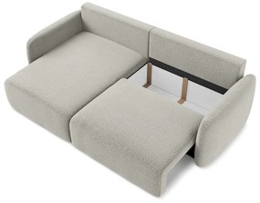 Svetlosivá rozkladacia/s úložným priestorom rohová pohovka (ľavý roh) Kalena – Makamii