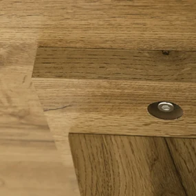 Autronic - Jídelní stůl, 140x80x76 cm, MDF deska, 3D dekor divoký dub - HT-911 OAK VÝPRODEJ