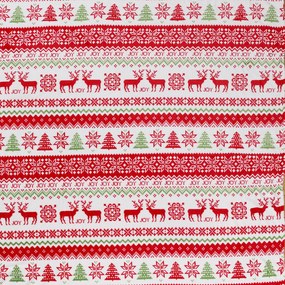 Biela vianočná mikroplyšová deka CHRISTMAS JOY Rozmer: 200 x 220 cm