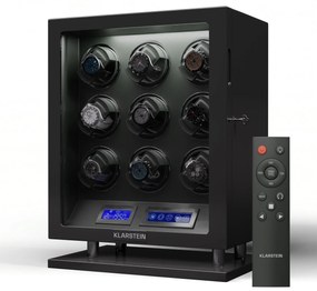 Klarstein Verdon 9, naťahovač hodiniek, na 9 hodiniek, 3 režimy, 5 rýchlostí, LED, diaľkové ovládanie