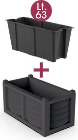 BAMA Set hrantík s vnútornou nádobou ARREDO, farba antracit