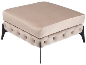 Bellissima Velvet taburetka sivo-hnedá