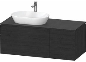 DURAVIT L-Cube závesná skrinka pod umývadlo na dosku (umývadlo vľavo), 4 zásuvky, 1220 x 550 x 482 mm, dub čierny, LC4876016160000