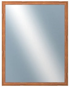 DANTIK - Zrkadlo v rámu, rozmer s rámom 70x90 cm z lišty LYON hnedá (2750)