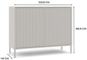 Komoda Kamaro 2D Slim 103 cm kašmír