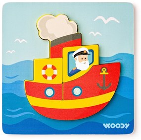 Woody Puzzle Baby Loďka