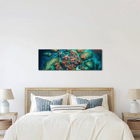 Obraz - Pohľad na more (s hodinami) (90x30 cm)