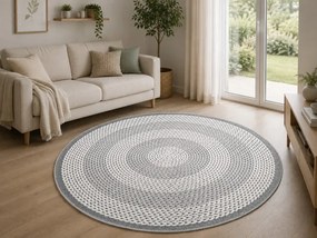 Protišmykový koberec BARI PRINT 250371N-1 kruh