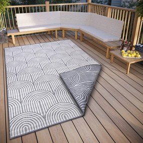 Hanse Home 240x330 cm Kusový koberec Pangli 105851 Silver – na ven i na doma, šedá, chodba / predsieň