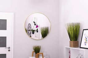 Dekorstudio Okrúhle zrkadlo so zlatým rámom Ø70 cm