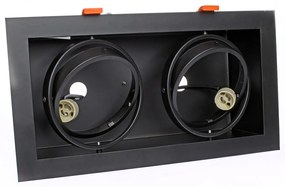 Podhľadové svietidlo Plaza II, 1x čierne kovové tienidlo, (možnosť polohovania), b