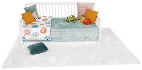 Tempo Kondela Detská rozkladacia posteľ s prístelkou, biela, masív, PEDREZA
