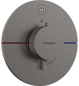 HANSGROHE ShowerSelect Comfort S termostat pod omietku pre 1 spotrebič, kartáčovaný čierny chróm, 15553340