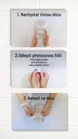 Štítok / nálepka na želanie - Písmo SLIM bez podkladu - 6,5 cm