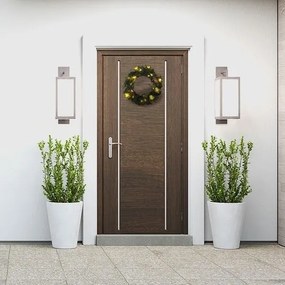 Solight 1V239 - LED Vonkajší vianočný veniec 15xLED/3xAA IP44