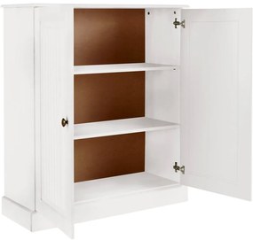 Biela skrinka z borovicového dreva 100x34 cm Mille – Støraa